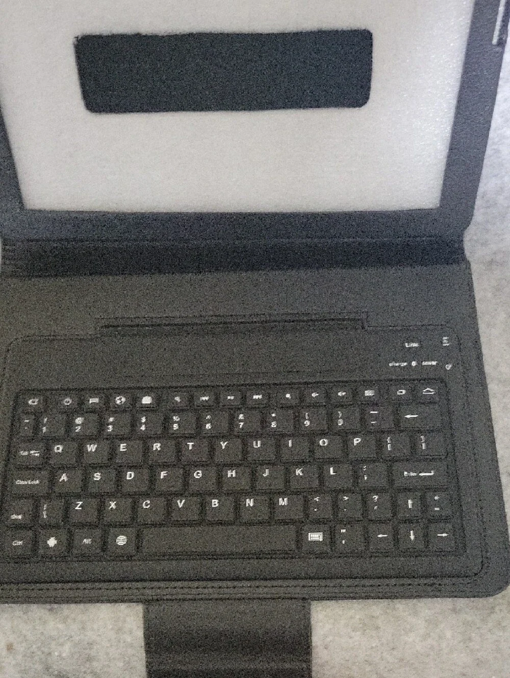 Bluetooth Keyboard Case for Samsung Galaxy Tab/Tab2 10.1 - Black Leather NIB